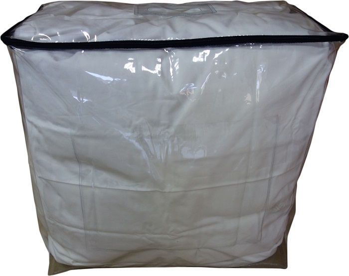 PVC棉被袋-透明無包邊反車袋
